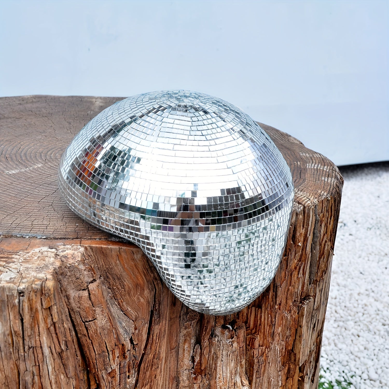Dekorativ Discoboll Skulptur i Spegelglas 1