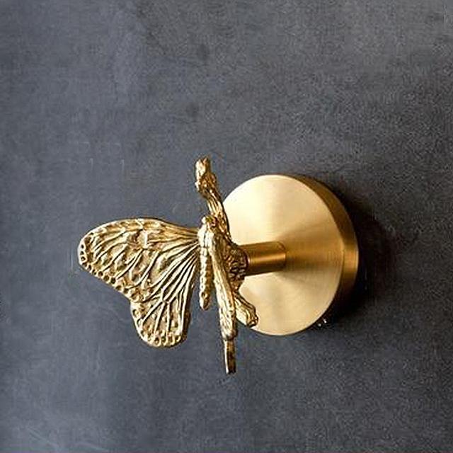 Dekorativ Djurklädkrok i Mässing 14