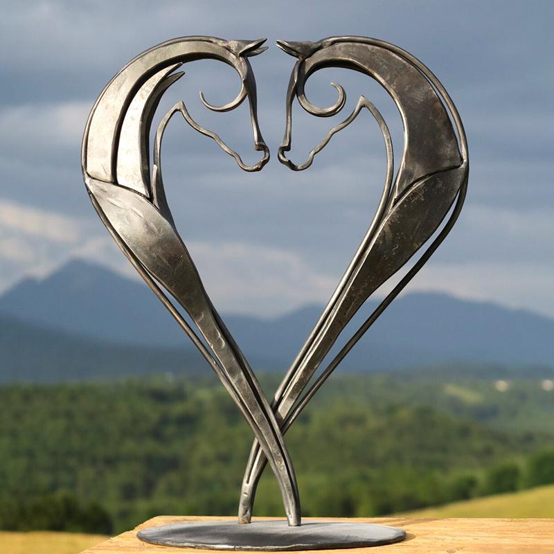 Dekorativ Hästskulptur för Trädgård 9