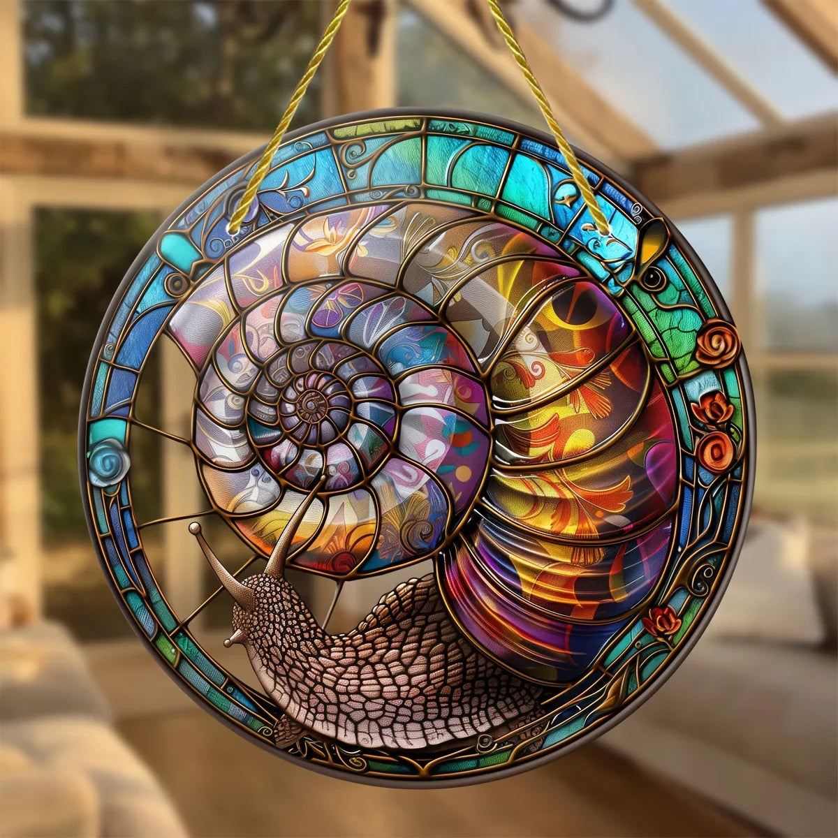 Dekorativ Solfångare Jättesnigel för Utomhusbruk 1