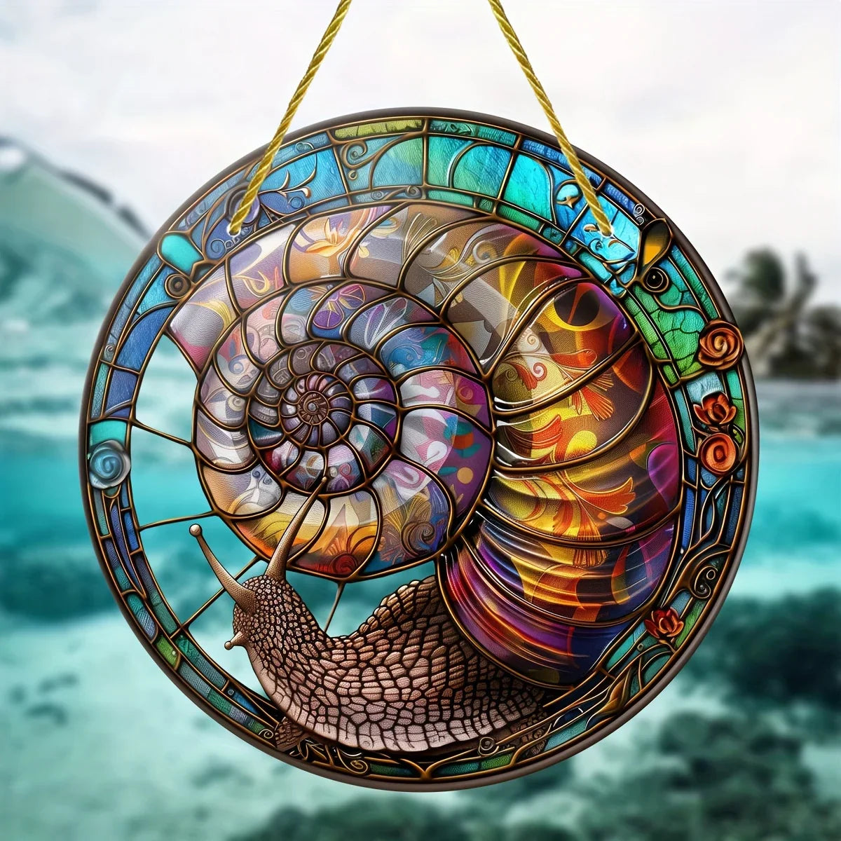 Dekorativ Solfångare Jättesnigel för Utomhusbruk 2