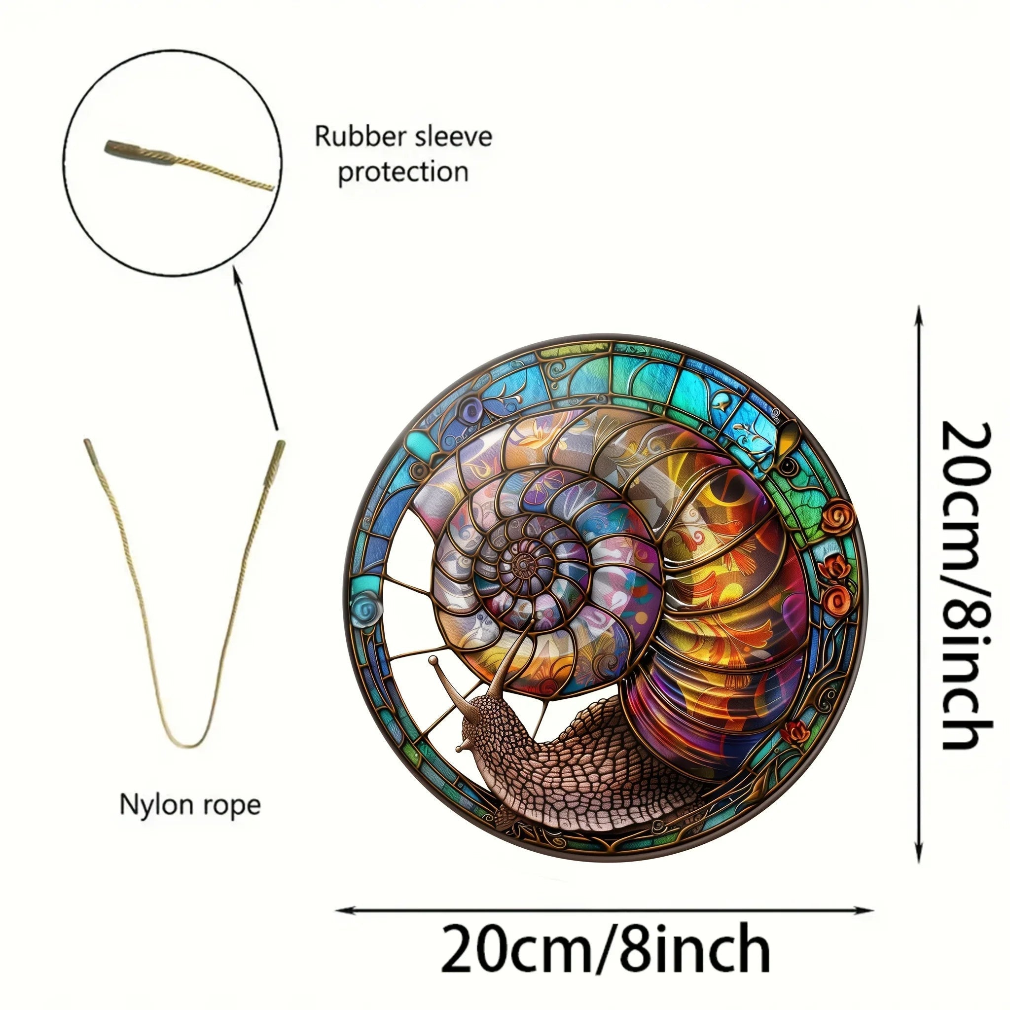 Dekorativ Solfångare Jättesnigel för Utomhusbruk 5