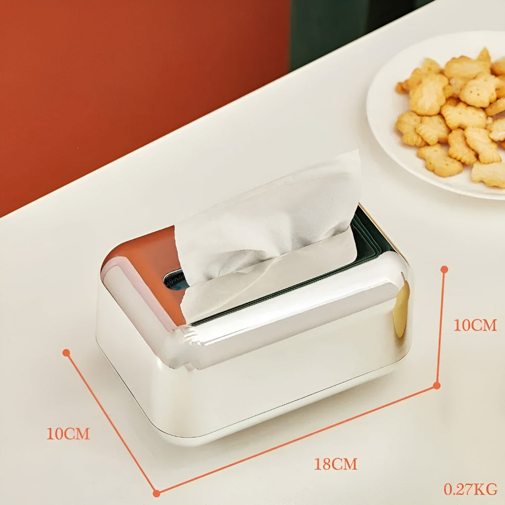 Dekorativ Tissue Box i Guld för Hemmet 7