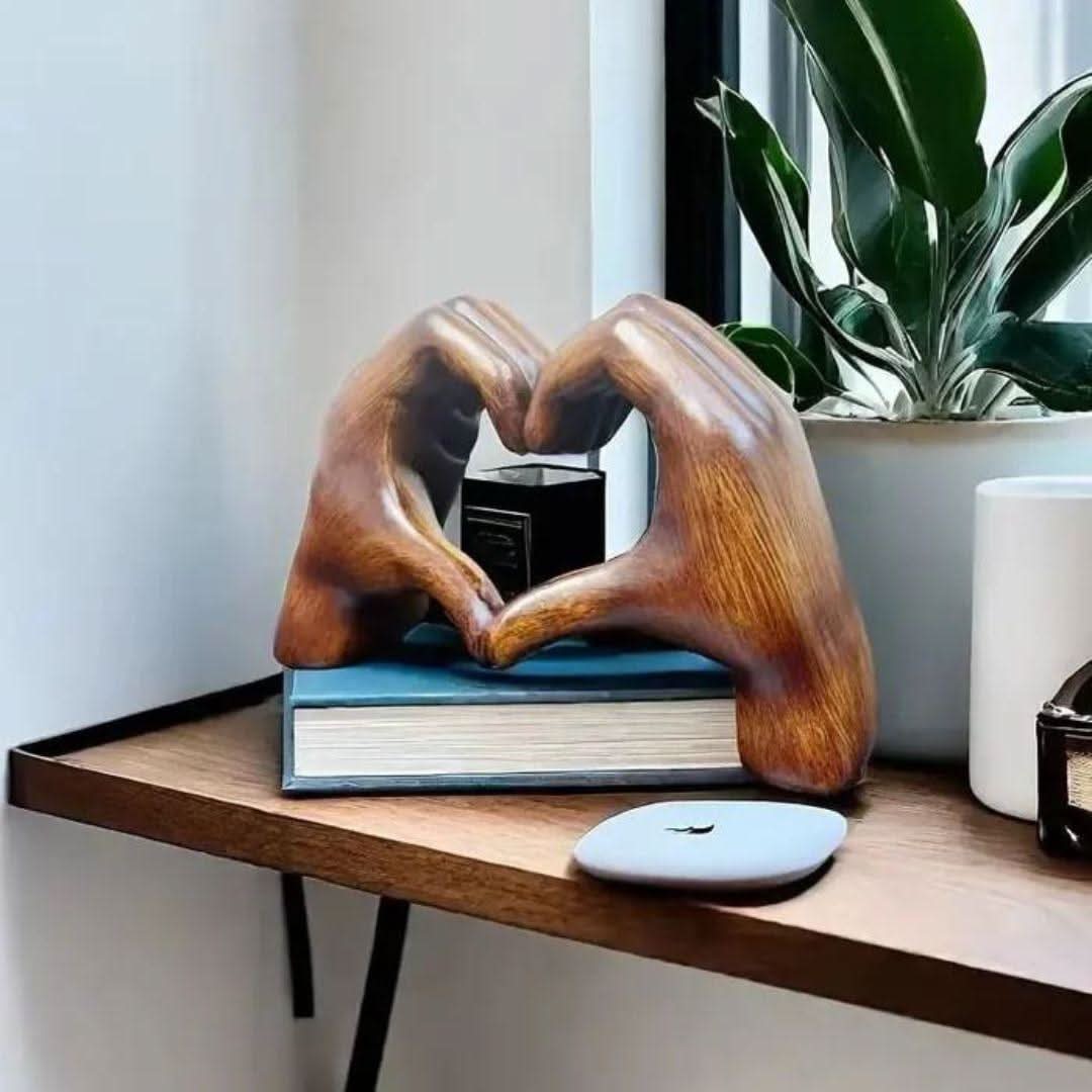 Dekorativ Träfigur Handgjord för Hemmet 7