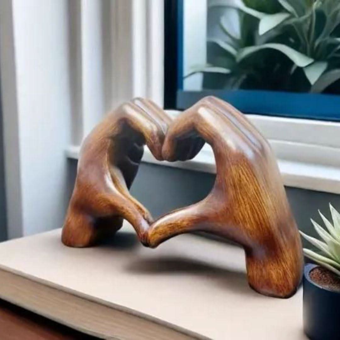 Dekorativ Träfigur Handgjord för Hemmet 8