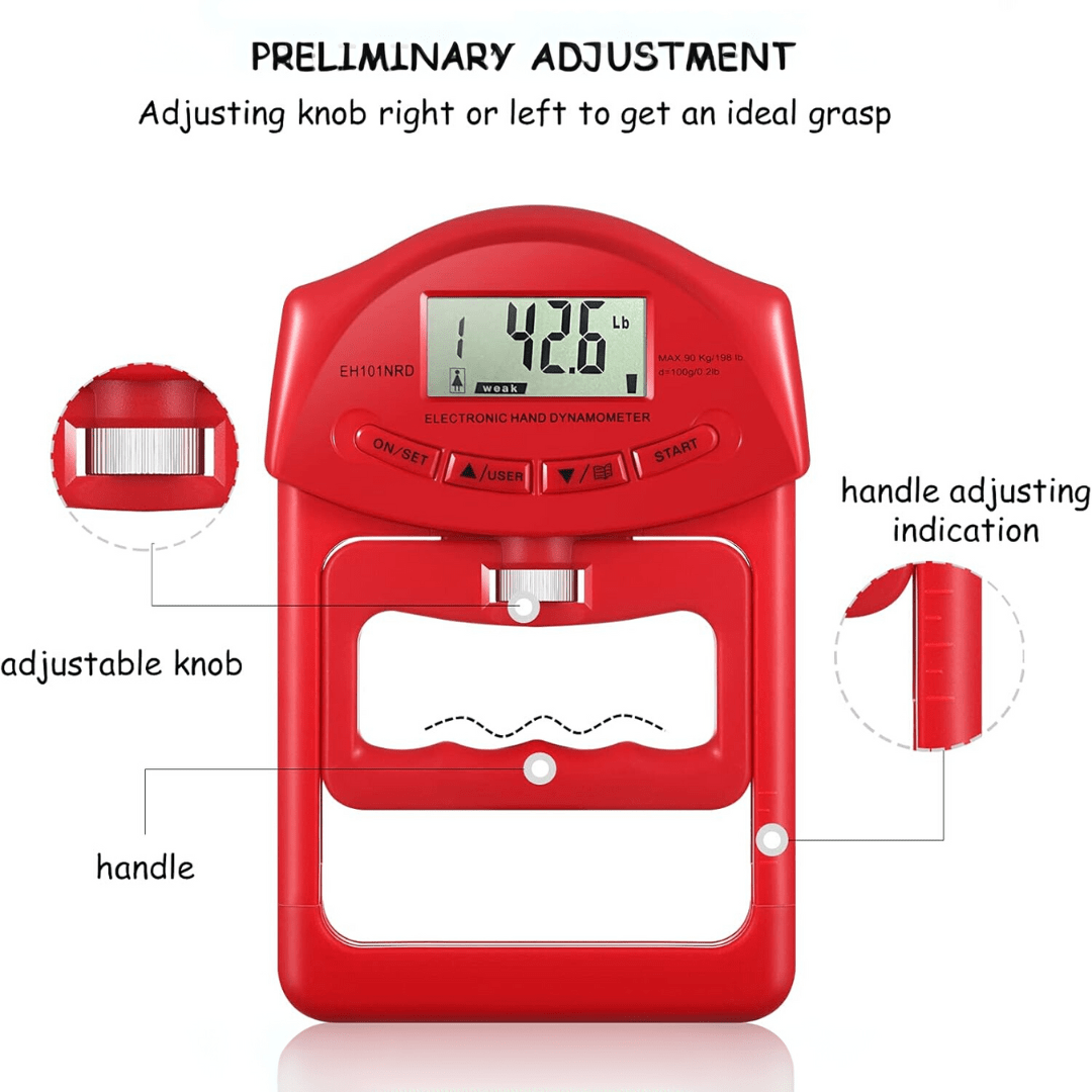 Digital Handdynamometer för Greppstyrka Mätning Kompakt Design 4