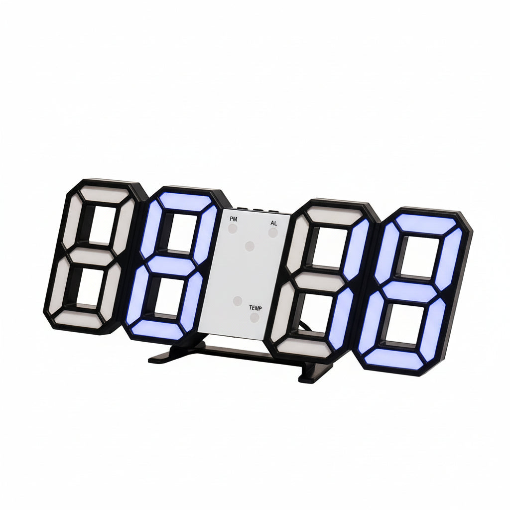 Digital Klocka Trendig Design för Hemmet med Väckningslarm 0