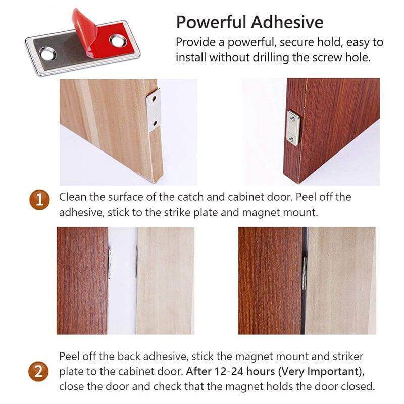 Dörrhandtag Magnetisk Stängning Ultratunn Design 3