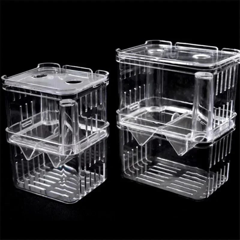 Dubbeldäckad Akvarium för Fiskuppfödning Transparent Design 5
