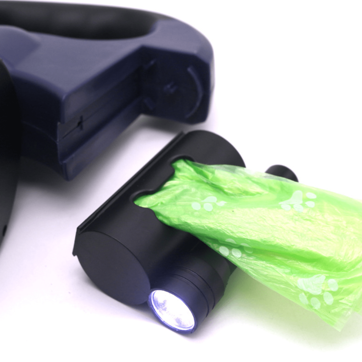 Dubbelt Hundkoppel för Två Hundar med Ficklampa 4