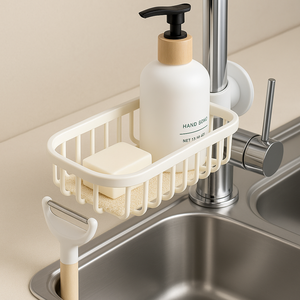 Duschhylla Platsbesparande Design för Badkar - Hylla i Dusch med Öppen Gallerdesign 1