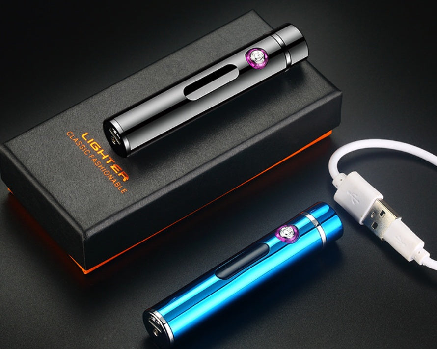 Elektrisk Tändare Kompakt Vindtålig USB-Laddning 4