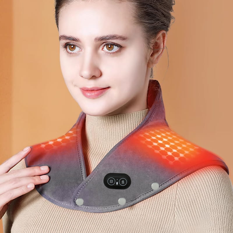 Elektrisk Värmedyna för Nacke och Axlar med Vibration 0
