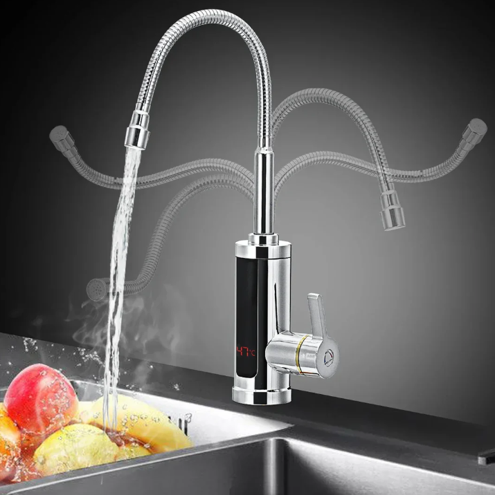 Elektrisk Varmvattenkran För Kök Modern Design Med Snabb Uppvärmning 4