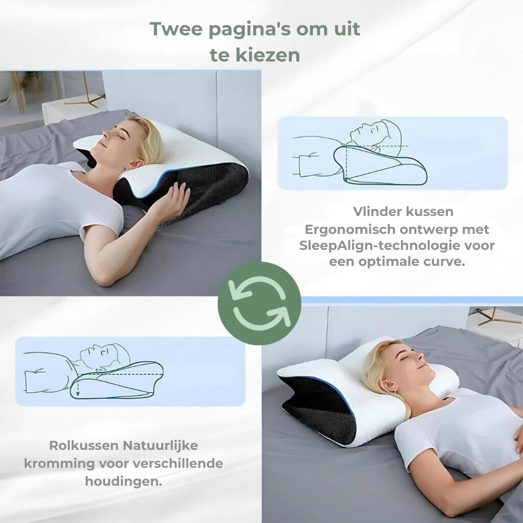 Ergonomisk Nackkudde för Alla Sovställningar 5