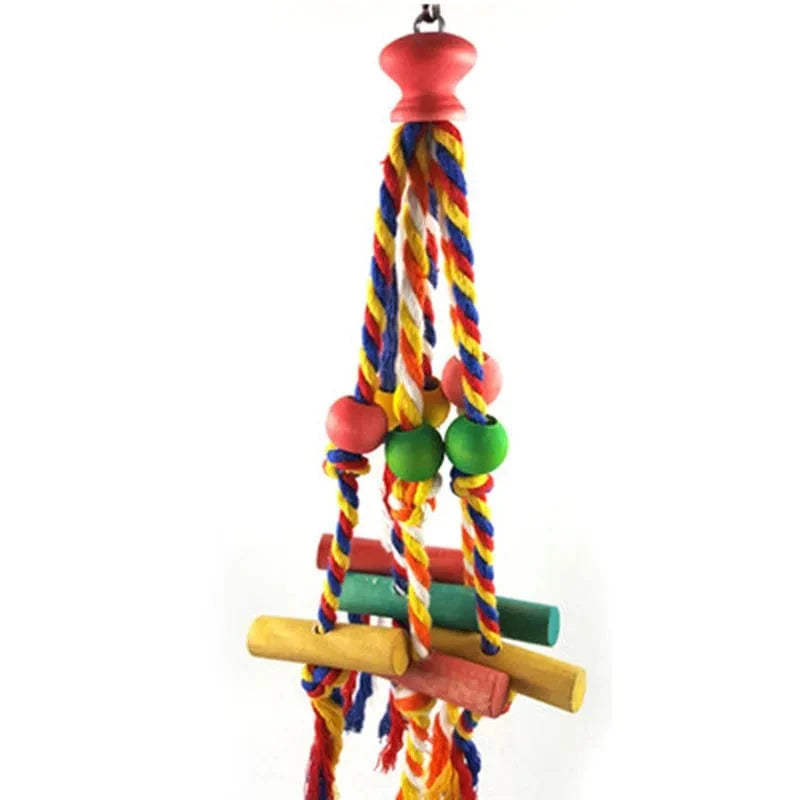 Fågel Tuggleksak För Papegojor Och Småfåglar Färgglad Design 2