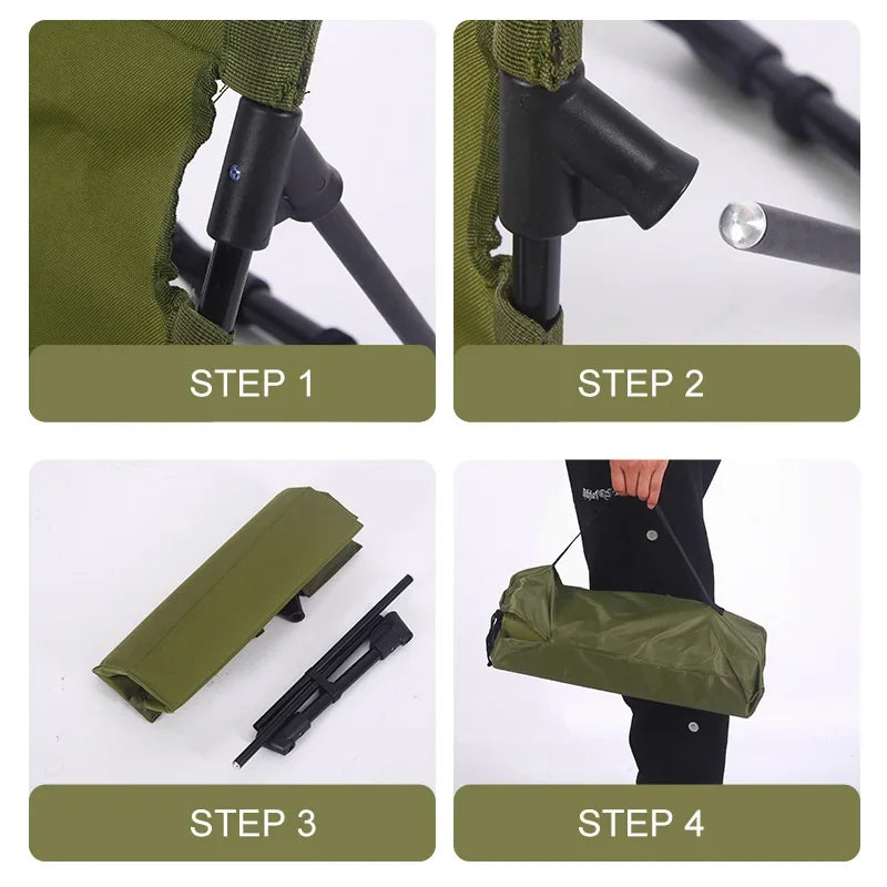 Fällbar Campingstol för Utomhusbruk 5