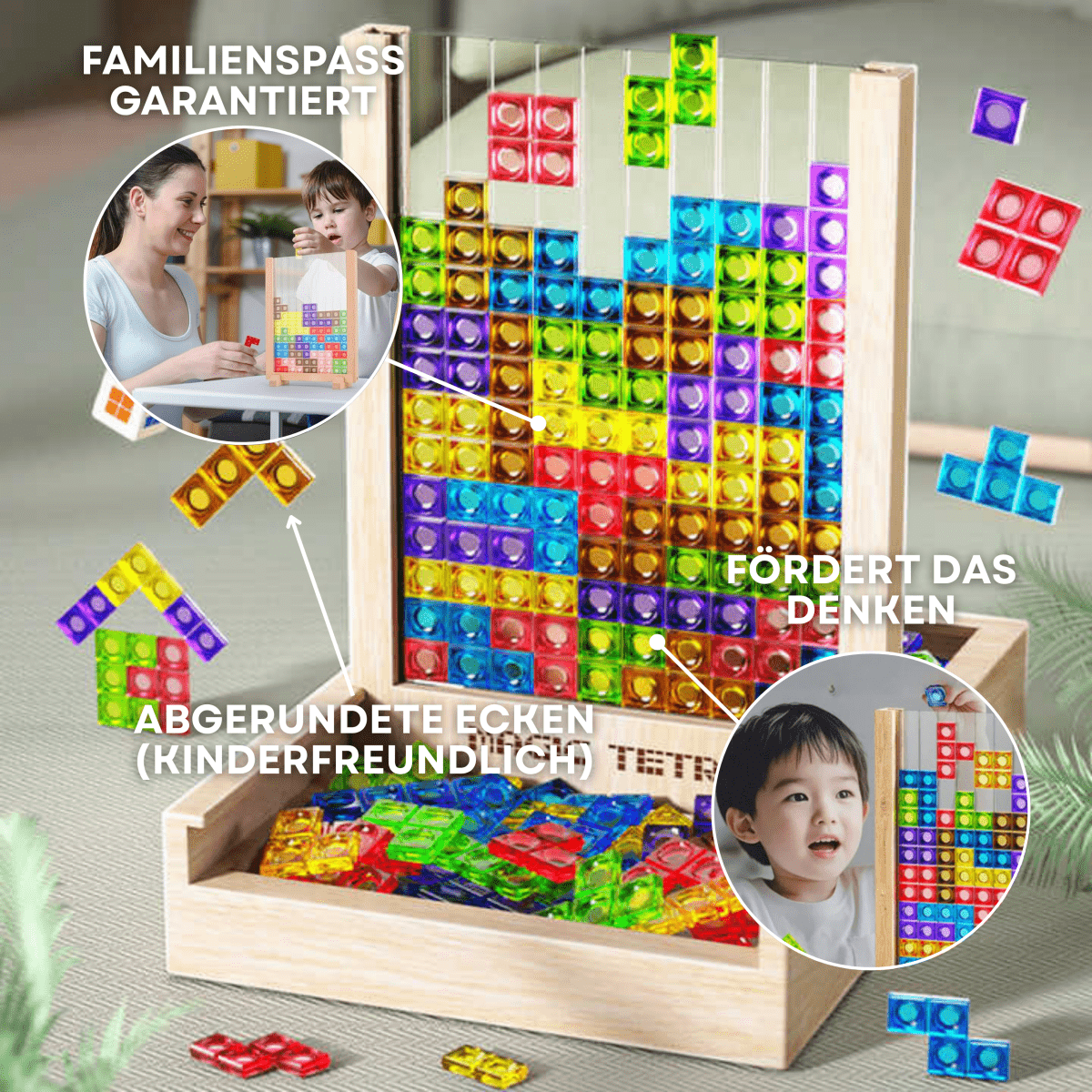 Familjespel Tetris Pussel för Alla Åldrar 2