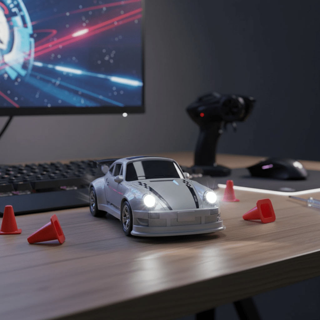 Fjärrkontroll Driftbil 1:64 Kompakt Modell för Racing och Samling 0