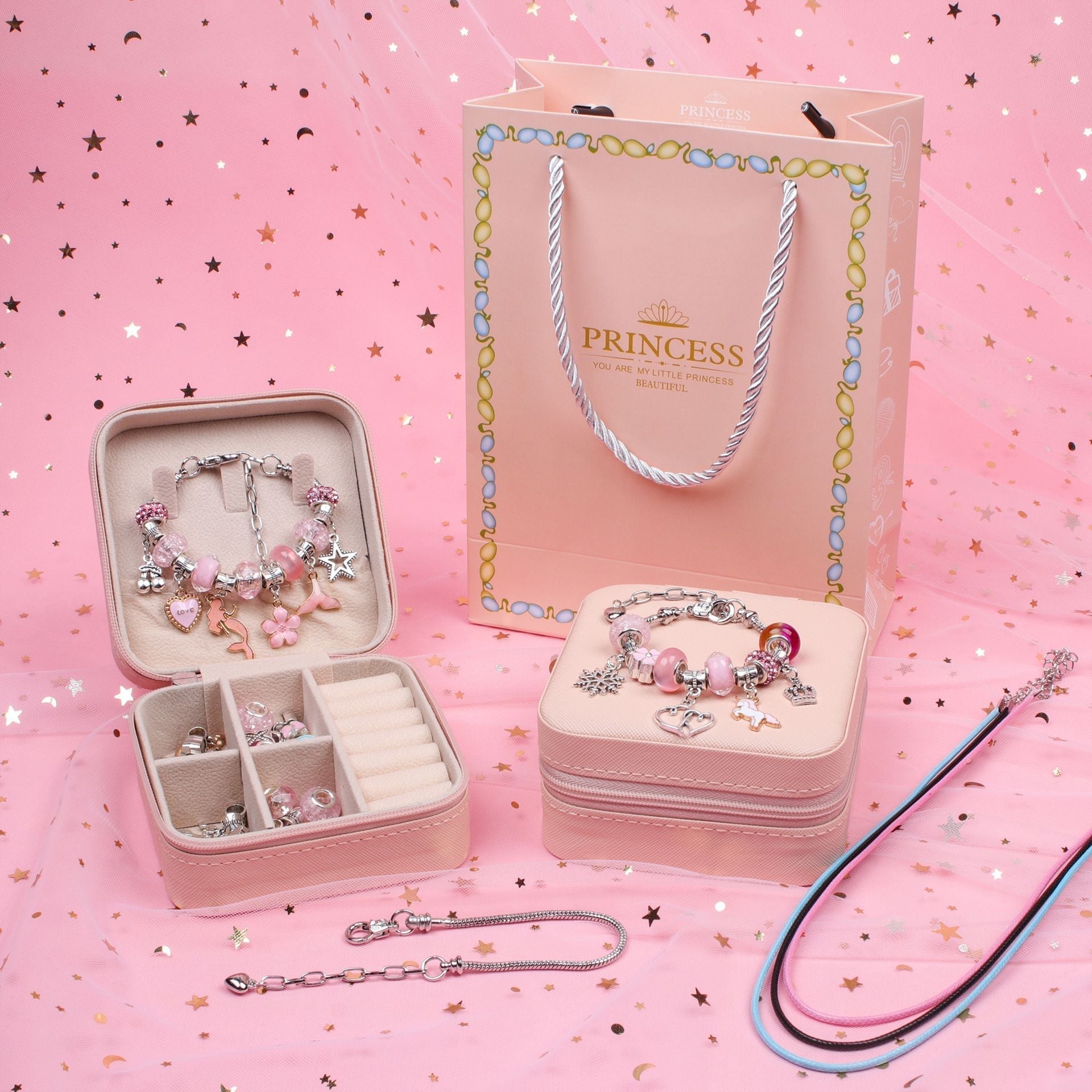 Flickors Charm Armband DIY Kit 4