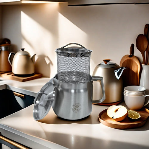 Fritös Med Oljefiltrering För Hållbar Matlagning 1