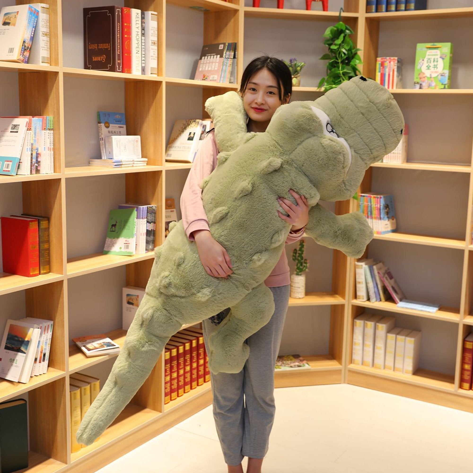 Giant Plush Crocodile Companion 0
