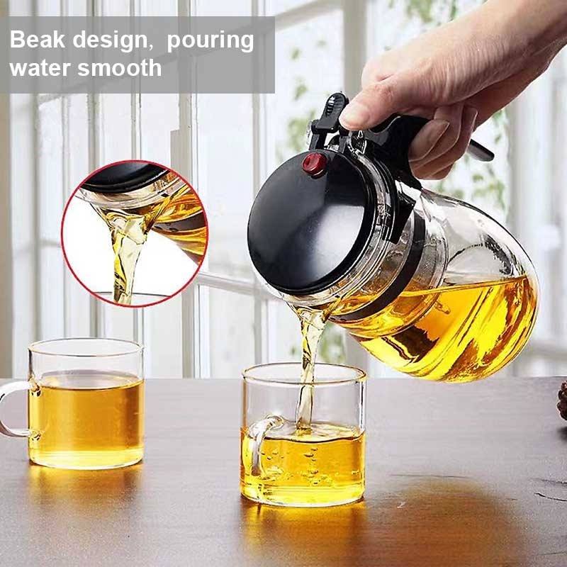 Glas Tekanna med Teinfuser för Varmt Te 5