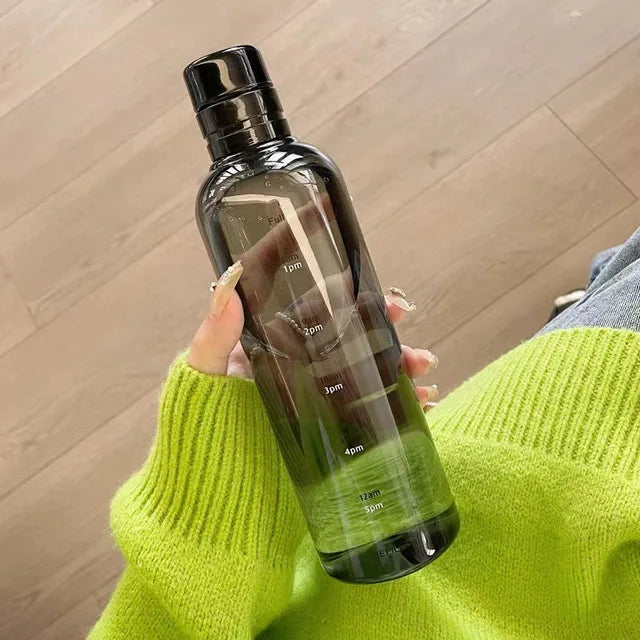 Glasdricksflaska med Timer och Läckagesäker Design 0