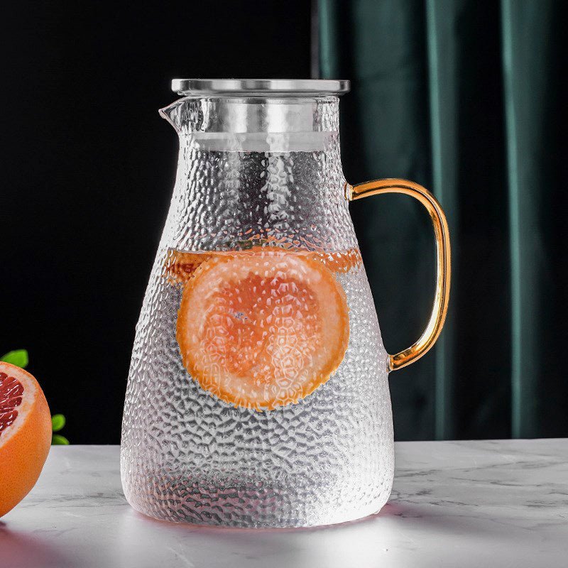 Glaskanna med Trälock Modern Design för Varma och Kalla Drycker 4