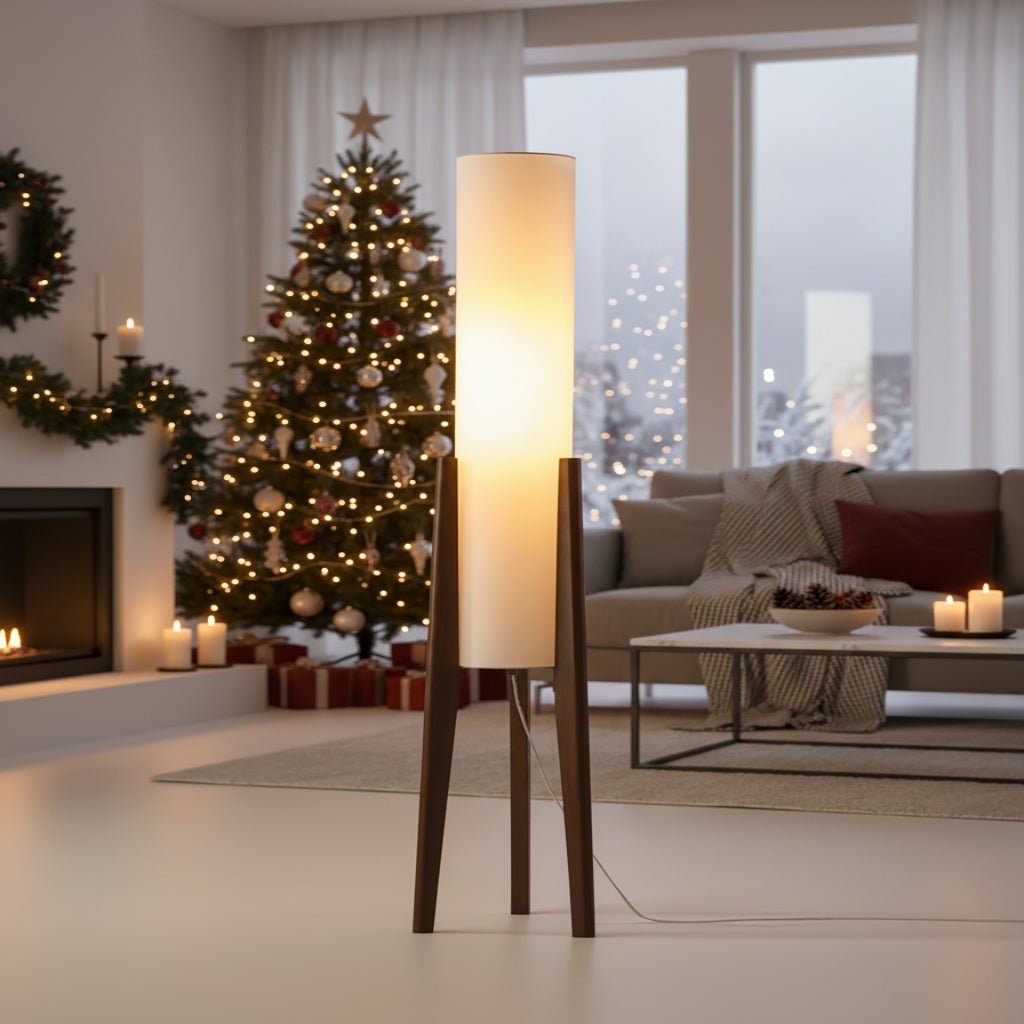 Golvlampa i Skandinavisk Stil med Dimbar LED-belysning för Vardagsrum och Sovrum 0