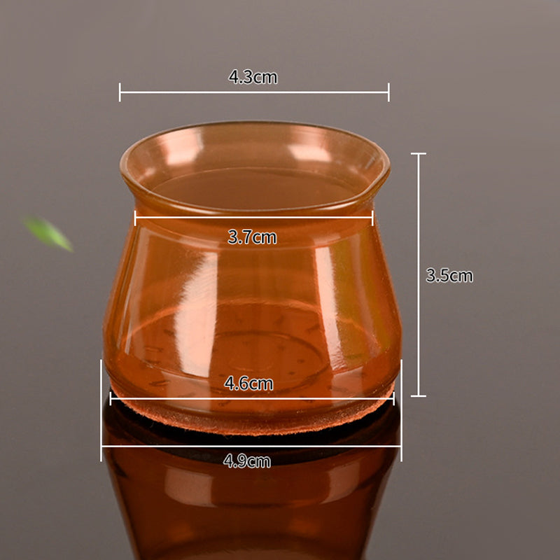 Golvskydd För Kontorsstol Transparent 4-Pack - Halkfria Och Tysta Möbelben Skydd 11