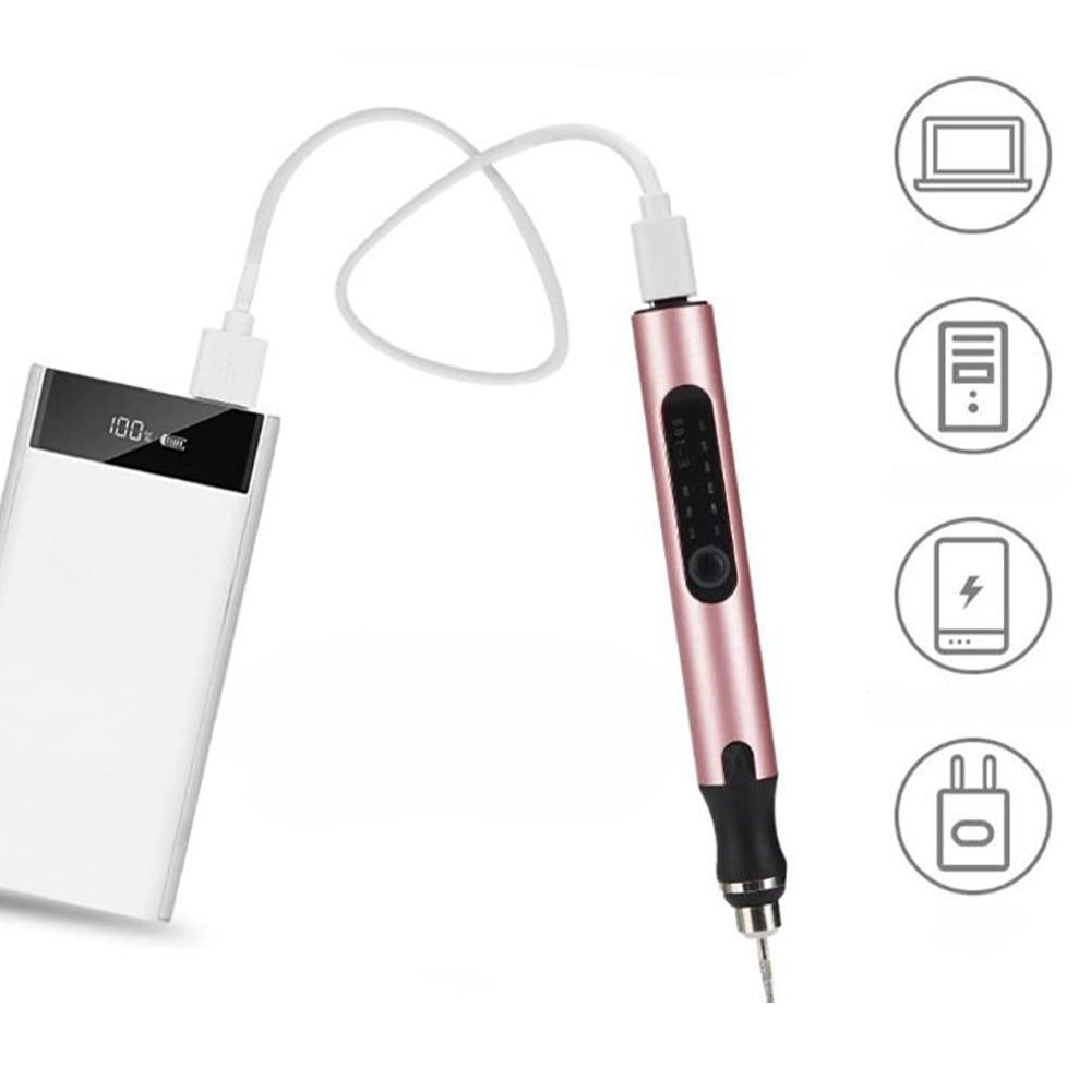 Gravyrpenna USB Uppladdningsbar För Kreativa Projekt Med Justerbar Hastighet 3