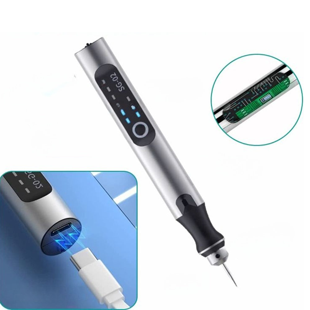 Gravyrpenna USB Uppladdningsbar För Kreativa Projekt Med Justerbar Hastighet 4
