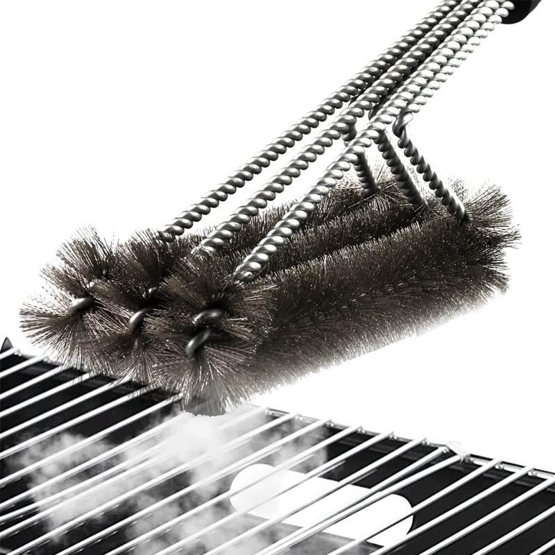 Grillborste 360° Roterbar 18 Effektiv Rengöring för Alla Grilltyper 0