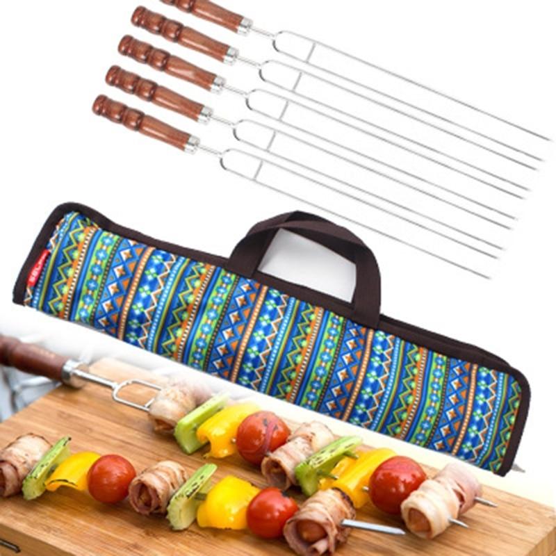 Grillgafflar för Utomhusbruk Set med 5 Delar 1