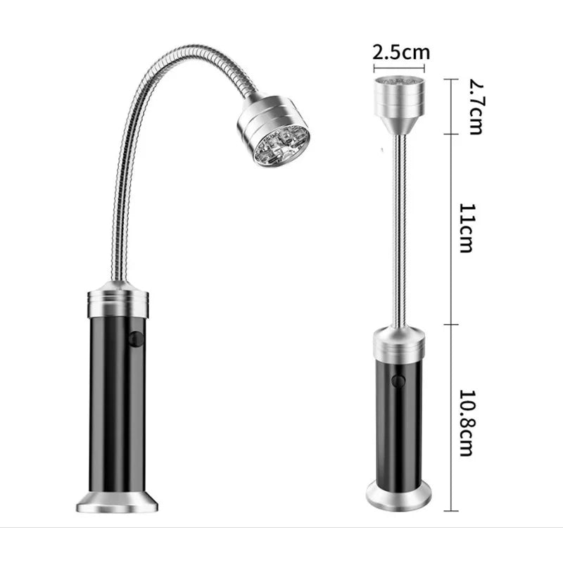 Grilllampa med Magnetisk Bas och Justerbar Hals 5