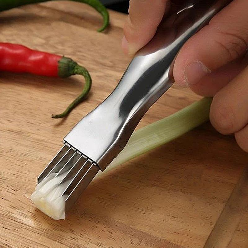 Grönsakskniv för Hackning av Vårlök Med Skarpt Blad och Bekvämt Grepp 3