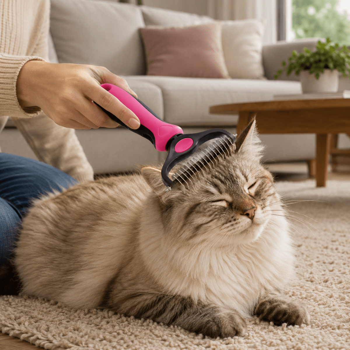 Groomingborste för Husdjur med Ergonomisk Design 1