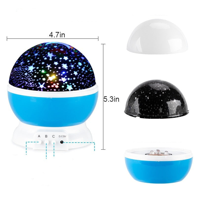 Colorful Galaxy Revolving Lamp