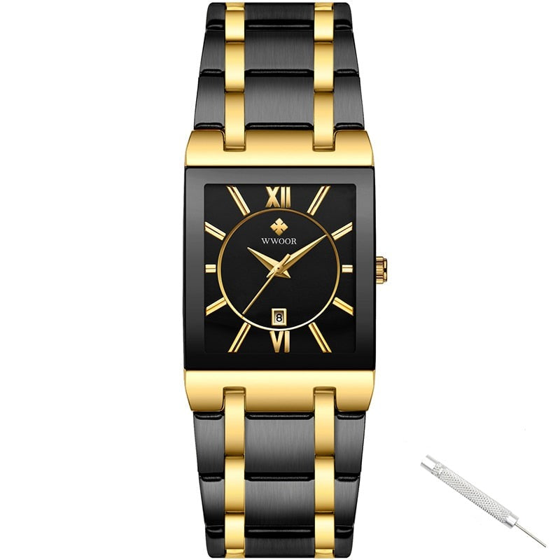 Lyxig Fyrkantig Klocka