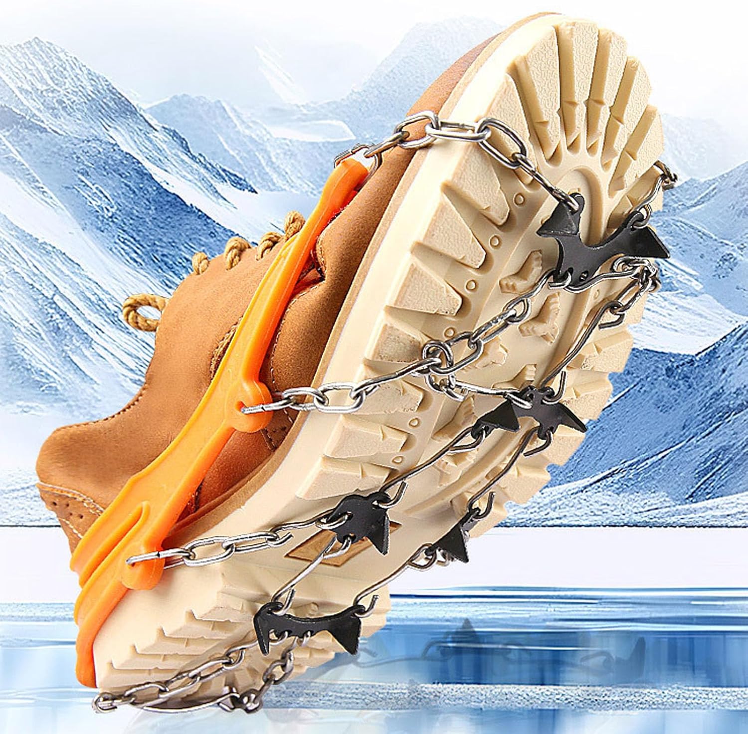Halkskydd för Skor med Stålspikar och Kedja 2
