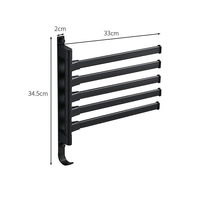 Handdukshängare Badrum Modern Design Med Fem Armar 4