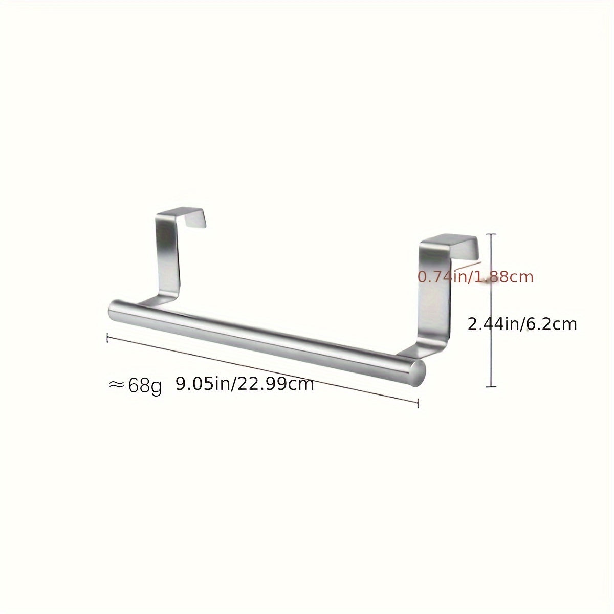 Handduksställ för dörren i rostfritt stål 11