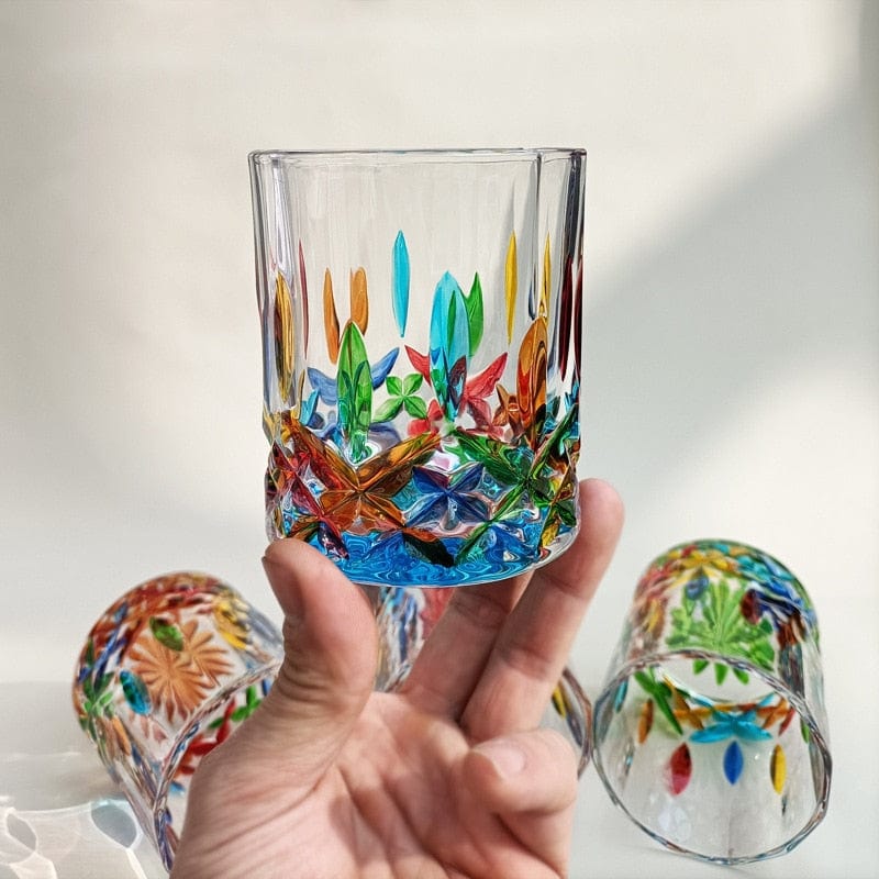 Handmålade Murano Glasögon med Unik Design 1