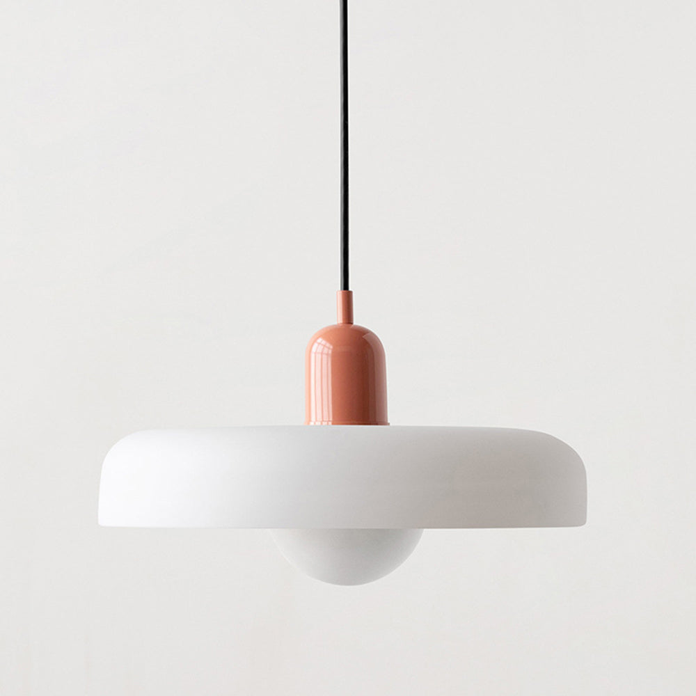 Hängande Lampa i Färgat Glas Modern Design 12