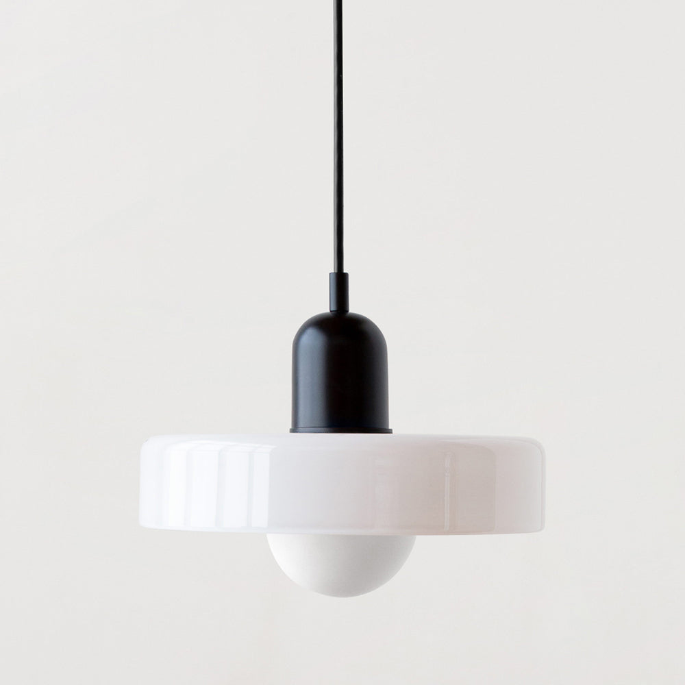Hängande Lampa i Färgat Glas Modern Design 24
