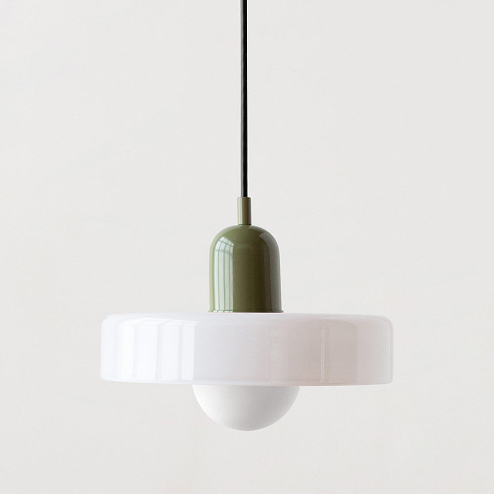 Hängande Lampa i Färgat Glas Modern Design 26