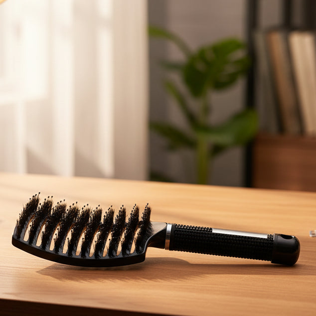 Hårborste för Glansigt Hår 0