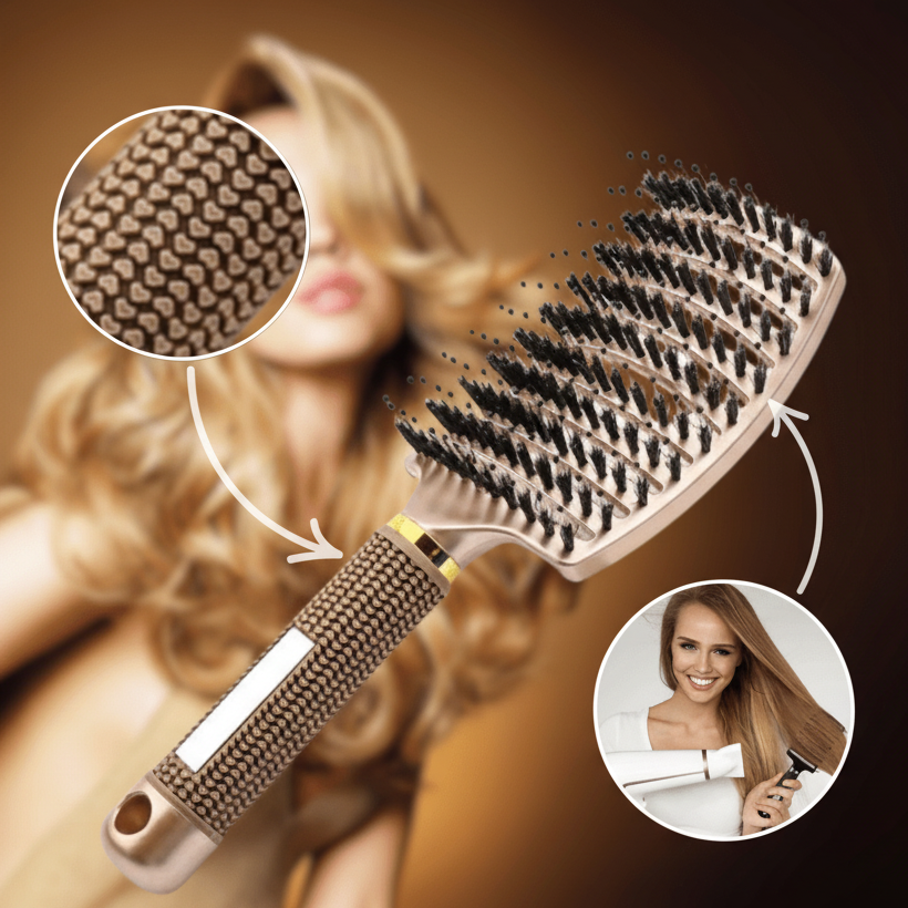 Hårborste för Glansigt Hår 2