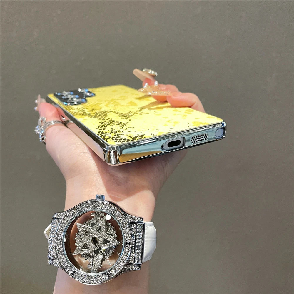 Hårt Telefonfodral för Samsung Galaxy med Snake Skin Textur 5